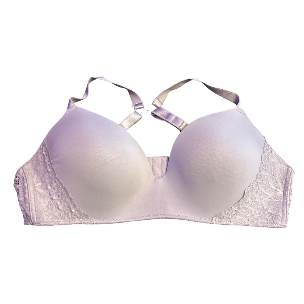 Auden The Bliss Lightly Lined Wirefree Full Figure Convertible Bra White 40C